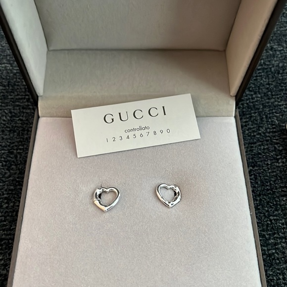 Gucci Jewelry - NEW IN BOX GUCCI BAMBOO HEART EARRINGS